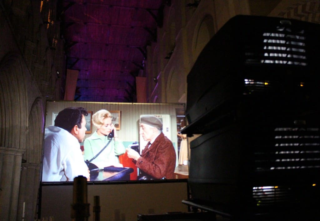 Projector Hire Video Screen Barco Film Festival St Albans Cathedral
